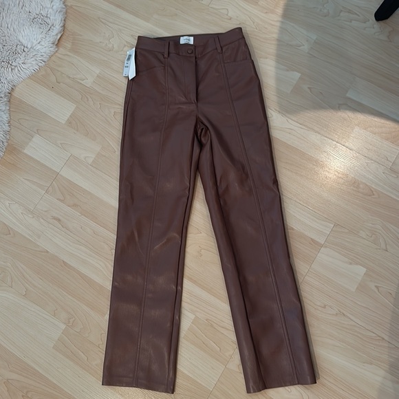 BNWT Wilfred REBEL PANTS size 0 in Mocha sorbet - Picture 2 of 4